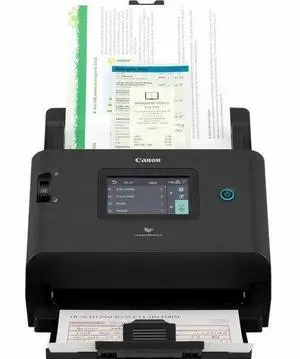 Canon imageFORMULA DR-S350NW Large Format Sheetfed Scanner - 600 dpi Optical - 24-bit Color - 8-bit Grayscale - 50 ppm (Mono) - 50 ppm (Color) - Color Scan - Duplex Scanning   6897C002