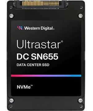 WD Ultrastar DC SN655 WUS5EA176ESP7E3 7.68 TB Solid State Drive - U.3 15 mm Internal - U.3 (PCI Express NVMe 4.0) - Read Intensive - Server, Workstation Device Supported - 1 DWPD - 6800 MB/s Maximum R