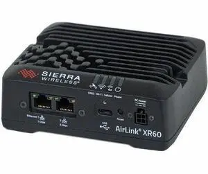 Sierra Wireless AirLink XR60 Wi-Fi 6 IEEE 802.11ax 2 SIM Cellular Modem/Wireless Router - 5G LTE, HSPA+ - Dual Band - 2.40 GHz ISM Band - 5 GHz UNII Band - Gigabit Ethernet  1105161