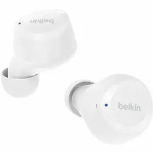 Belkin SoundForm Bolt True Wireless Earbuds - Stereo - True Wireless - Bluetooth - 32.8 ft - Earbud - Binaural - In-ear - White