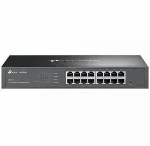 TP-Link Omada 16-Port Gigabit Easy Managed Switch - 16 Ports - Manageable - Gigabit Ethernet - 10/100/1000Base-T - 2 Layer Supported - 8.40 W Power Consumption - Twisted Pair - 1U - Desktop, Rack-moun