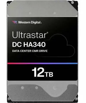 Western Digital Ultrastar DC HA340 WUS721212BLE6L4 12 TB Hard Drive - 3.5" Internal - SATA (SATA/600) - Conventional Magnetic Recording (CMR) Method - Server, Storage System Device Supported - 72