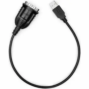 Rocstor 1 ft USB to Serial Adapter Cable w/ COM Retention - 1 ft Serial/USB Data Transfer Cable for Notebook, Desktop Computer, Computer - 920 kbit/s - Black Rocstor 1 ft USB to Serial Adapter Cable w/ COM Retention - 1 ft Serial/USB Data Transfer Cable for Notebook, Desktop Computer, Computer - 920 kbit/s - Black