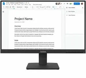 Lenovo ThinkVision S22-4e 21.5" IPS Monitor - 1920x1080 - 100Hz Refresh Rate - 99% sRGB Color Gamut - HDMI 1.4 - VGA - Kensington Security Slot (64CBKAT6US)