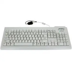 Seal Shield Silver Seal Waterproof Keyboard - SSWKSV208UK - Cable Connectivity - USB Interface - 105 Key(s) - English (UK) - QWERTY Layout - Mac, PC - Membrane Keyswitch - White