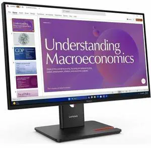 Lenovo ThinkVision T24D-40 24" Class Full HD LED Monitor - 16:9 - Eclipse Black - 23.8" Viewable - In-plane Switching (IPS) Technology - WLED Backlight - 1920 x 1080 - 16.7 Million Colors -