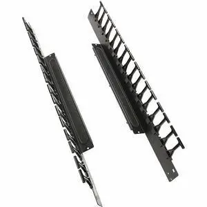 Tripp Lite series SmartRack Cable Routing - Vertical Cable Finger - Black - 48U Rack Height - Cold Rolled Steel