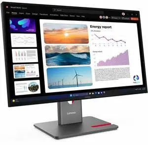 Lenovo ThinkVision P24Q-40 24" Class WQHD LED Monitor - 16:9 - Raven Black - 23.8" Viewable - In-plane Switching (IPS) Technology - WLED Backlight - 2560 x 1440 - 16.7 Million Colors - 300 N