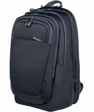 HP Travel Plus Carrying Case (Backpack) for 17" Notebook - Graphite Blue - Water Resistant, Bump Resistant, RFID Resistant, Puncture Resistant Zipper - Expanded Polyethylene Foam (EPE), Polyester