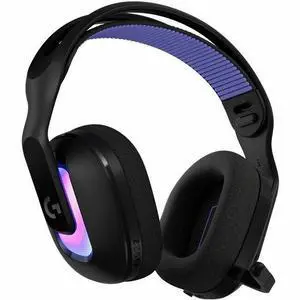 Logitech G522 LIGHTSPEED Wireless Gaming Headset, LIGHTSYNC RGB, Full Bandwidth Mic, Advanced Synchronized Audio, Tri-Connectivity with LIGHTSPEED, Bluetooth, Black - Stereo - USB Type A, USB Type C -