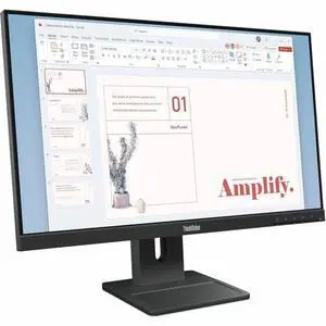 Lenovo ThinkVision E24-40 24" Class Full HD LED Monitor - 16:9 - Raven Black - 23.8" Viewable - In-plane Switching (IPS) Technology - WLED Backlight - 1920 x 1080 - 16.7 Million Colors - 250