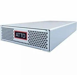 ATTO ThunderLink TLNS-5102-D00 100Gigabit Ethernet Adapter - Thunderbolt 5 - 100 Gbit/s Data Transfer Rate - Optical Fiber - QSFP28 - Desktop - TAA Compliant ATTO ThunderLink TLNS-5102-D00 100Gigabit Ethernet Adapter - Thunderbolt 5 - 100 Gbit/s Data Transfer Rate - Optical Fiber - QSFP28 - Desktop - TAA Compliant