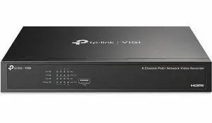 TP Link VIGI NVR1008H-8MP - VIGI 8 Channel PoE Network Video Recorder - Network Video Recorder - HDMI - 4K Recording