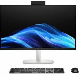 HP EliteStudio 8 AiO G1i All-in-One Computer - Intel Core Ultra 5 235 - vPro Technology - 16 GB - 512 GB SSD - 27" QHD Touchscreen - Desktop - Pike Silver - Intel Q870 Chip - 2560 x 1440 - Window