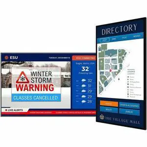 Planar SLP43-T 4K LCD Touch Display - 43" LCD - Touchscreen - 24 Hours/7 Days Operation - 3840 x 2160 - 16:9 - 8 ms - Direct LED - 400 Nit - 2160p - HDMI - USB - SerialEthernet - Android 10 - Ene