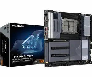 GIGABYTE Ultra Durable TRX50 AI TOP Gaming Desktop Motherboard - AMD TRX50 Chipset - Socket sTR5 - Extended ATX - Ryzen Threadripper PRO Processor Supported - 2 TB DDR5 SDRAM Maximum RAM - DIMM, RDIMM