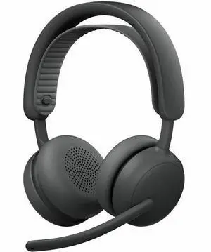 Logitech Zone Wireless 2 ES - Noise-Canceling Wireless Headset with Adaptive Hybrid ANC, Bluetooth, Graphite - Stereo - Wired/Wireless - Bluetooth - 164 ft - 36 Ohm - 50 Hz to 20 kHz - On-ear, Over-th