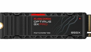 SANDISK 8TB Optimus™ GX PRO 850X PCIe® 4.0 x4 M.2 2280 NVMe™ SSD with Heatsink - SDSP81800TAH-000E0 SANDISK 8TB Optimus™ GX PRO 850X PCIe® 4.0 x4 M.2 2280 NVMe™ SSD with Heatsink - SDSP81800TAH-000E0