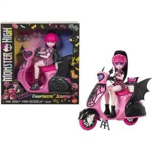Mattel Monster High Draculaura Vamptastic Scooter Doll & Vehicle Set - JDR61 Mattel Monster High Draculaura Vamptastic Scooter Doll & Vehicle Set - JDR61