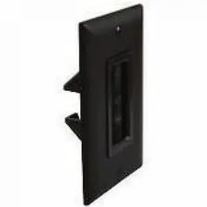 Sanus Cable Access Wall Plate - 1-gang - Wall Mount - Black Sanus Cable Access Wall Plate - 1-gang - Wall Mount - Black