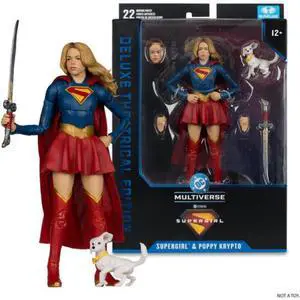 McFarlane Toys - DC Multiverse - Supergirl Movie - 7" Supergirl & Puppy Krypto Action Figure (Deluxe Theatrical Edition) McFarlane Toys - DC Multiverse - Supergirl Movie - 7" Supergirl & Puppy Krypto Action Figure (Deluxe Theatrical Edition)