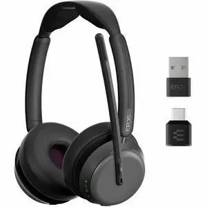 EPOS IMPACT 1000 Headset - Microsoft Teams Certification - Stereo - Wireless - Bluetooth - 98 ft - Over-the-head - Binaural - Supra-aural - Noise Canceling EPOS IMPACT 1000 Headset - Microsoft Teams Certification - Stereo - Wireless - Bluetooth - 98 ft - Over-the-head - Binaural - Supra-aural - Noise Canceling
