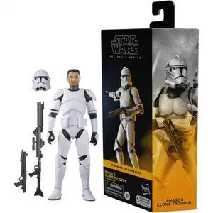 Hasbro Collectibles - Star Wars: The Clone Wars - Black Series - Phase II Clone Trooper Action Figure Hasbro Collectibles - Star Wars: The Clone Wars - Black Series - Phase II Clone Trooper Action Figure
