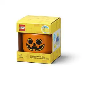 LEGO Mini Stackable Storage Head, Pumpkin LEGO Mini Stackable Storage Head, Pumpkin