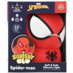 Marvel - SquishyGlo - Spider-Man Silicone Rechargeable Light Marvel - SquishyGlo - Spider-Man Silicone Rechargeable Light