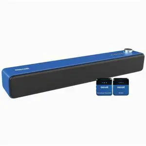 Maxell VAS-1 2.0 Portable Bluetooth Sound Bar Speaker - 3 W RMS - Blue, Black - Floor Standing - 20 kHz - Battery Rechargeable - USB - 1 Maxell VAS-1 2.0 Portable Bluetooth Sound Bar Speaker - 3 W RMS - Blue, Black - Floor Standing - 20 kHz - Battery Rechargeable - USB - 1