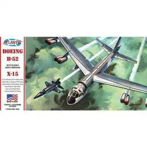 Boeing B-52 Stratofortress and X-15 Hypersonic Aircraft with Swivel Stand 1:175 Scale Model Kit Boeing B-52 Stratofortress and X-15 Hypersonic Aircraft with Swivel Stand 1:175 Scale Model Kit