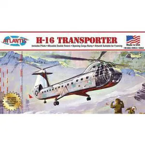 H-16 Piasecki Transporter Helicopter with Swivel Stand and Trading Card 1:96 Scale Model Kit H-16 Piasecki Transporter Helicopter with Swivel Stand and Trading Card 1:96 Scale Model Kit