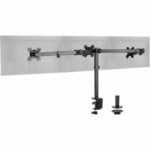 Triple 32" Articulating Monitor Arm Mount-Black, Up to 32" , Max Load 17.6 lbs each, VESA Plate 75x75mm,100x100mm - Triple 32" Articulating Monitor Arm Mount-Black, Up to 32" , Max Triple 32" Articulating Monitor Arm Mount-Black, Up to 32" , Max Load 17.6 lbs each, VESA Plate 75x75mm,100x100mm - Triple 32" Articulating Monitor Arm Mount-Black, Up to 32" , Max