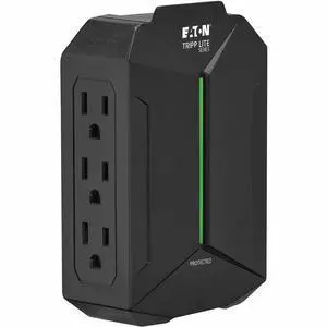 Tripp Lite series Protect It! SK62SL 6-Outlets Surge Suppressor/Protector - Phone, Tablet, Computer, Household Electronic, Printer, Router, Lamp & Lighting, Gaming Console - Black - NEMA 5-15P - 6 Tripp Lite series Protect It! SK62SL 6-Outlets Surge Suppressor/Protector - Phone, Tablet, Computer, Household Electronic, Printer, Router, Lamp & Lighting, Gaming Console - Black - NEMA 5-15P - 6