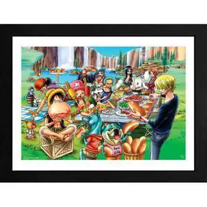 One Piece - Framed Print - Hot-Dog Party (12" x 16") One Piece - Framed Print - Hot-Dog Party (12" x 16")