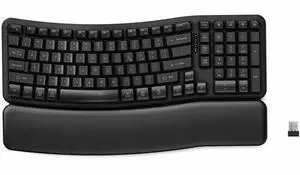 Kensington Pro Fit Ergo KB620-RC Wireless Rechargeable EQ Keyboard - Wireless Connectivity - Bluetooth/RF - Full-size - 5.4 - 2.40 GHz - USB Type A Interface - NumLock, Caps Lock, AI Launch, Applicati Kensington Pro Fit Ergo KB620-RC Wireless Rechargeable EQ Keyboard - Wireless Connectivity - Bluetooth/RF - Full-size - 5.4 - 2.40 GHz - USB Type A Interface - NumLock, Caps Lock, AI Launch, Applicati