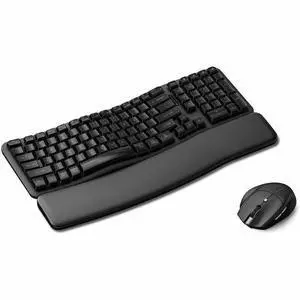 Kensington Pro Fit Ergo KM620-RC Wireless Rechargeable EQ Desktop Set - USB Type A Membrane Wireless Bluetooth/RF 5.4 2.40 GHz Keyboard - Black - USB Type A Wireless Bluetooth/RF Mouse - Optical - 240 Kensington Pro Fit Ergo KM620-RC Wireless Rechargeable EQ Desktop Set - USB Type A Membrane Wireless Bluetooth/RF 5.4 2.40 GHz Keyboard - Black - USB Type A Wireless Bluetooth/RF Mouse - Optical - 240