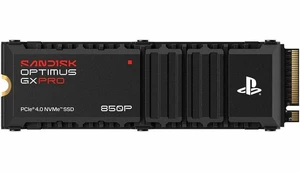 Sandisk 2TB Optimus GX PRO 850P NVMe M.2 2280 SSD for PS5 Consoles PCIe 4.0, Up 7,300MB/s Read Speeds, With Heatsink, Officially Licensed - SDSG81200TAH-000E0 Sandisk 2TB Optimus GX PRO 850P NVMe M.2 2280 SSD for PS5 Consoles PCIe 4.0, Up 7,300MB/s Read Speeds, With Heatsink, Officially Licensed - SDSG81200TAH-000E0