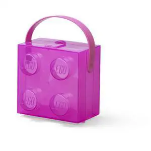 LEGO Storage Case: Translucent Violet with Handle LEGO Storage Case: Translucent Violet with Handle