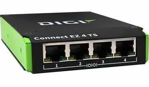 Digi Connect EZ 4 TS - 4-port RS-232/22/485 Software-selectable Serial Device Server - 256 MB - Twisted Pair - 1 x Network (RJ-45) - 4 x Serial Port - Gigabit Ethernet - Management Port - TAA Complian Digi Connect EZ 4 TS - 4-port RS-232/22/485 Software-selectable Serial Device Server - 256 MB - Twisted Pair - 1 x Network (RJ-45) - 4 x Serial Port - Gigabit Ethernet - Management Port - TAA Complian