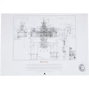 WETA Workshop - The Lord of the Rings Trilogy - The Stable of Edoras Blueprint Replica Art Print WETA Workshop - The Lord of the Rings Trilogy - The Stable of Edoras Blueprint Replica Art Print