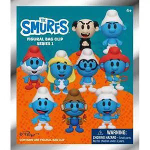 Smurfs 3D Foam Bag Clip - Series 1 Smurfs 3D Foam Bag Clip - Series 1