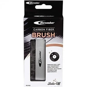 Discwasher RDCFBZ Carbon Fiber Vinyl Record Cleaning Anti-Static Brush (Silver) Discwasher RDCFBZ Carbon Fiber Vinyl Record Cleaning Anti-Static Brush (Silver)