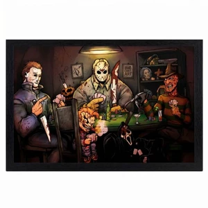 Big Chris - Slashers Playing Poker - 11x17 Framed Gel Coat Big Chris - Slashers Playing Poker - 11x17 Framed Gel Coat