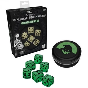 NIGHTMARE BEFORE CHRISTMAS GLOW DICE SET NIGHTMARE BEFORE CHRISTMAS GLOW DICE SET