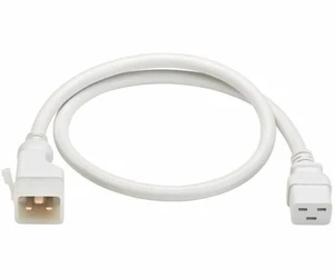 Tripp Lite series P036-EN3-AWH-6 Power Extension Cord - 12 Gauge - 250 V AC / 20 A - White - 3 ft Cord Length - IEC 60320 C19 / IEC 60320 C20 - P-Lock, Lockable - 6 Pack - P036-EN3-AWH-6 Tripp Lite series P036-EN3-AWH-6 Power Extension Cord - 12 Gauge - 250 V AC / 20 A - White - 3 ft Cord Length - IEC 60320 C19 / IEC 60320 C20 - P-Lock, Lockable - 6 Pack - P036-EN3-AWH-6