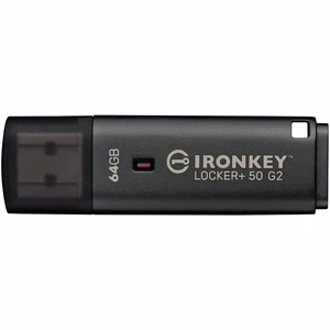 IronKey Locker+ 50 G2 USB Flash Drive - 64 GB - USB 3.0, USB 3.1, USB 3.2 (Gen 1), USB Type A - 145 MB/s Read Speed - 115 MB/s Write Speed - 256-bit AES-XTS, 256-bit AES - TAA Compliant IronKey Locker+ 50 G2 USB Flash Drive - 64 GB - USB 3.0, USB 3.1, USB 3.2 (Gen 1), USB Type A - 145 MB/s Read Speed - 115 MB/s Write Speed - 256-bit AES-XTS, 256-bit AES - TAA Compliant
