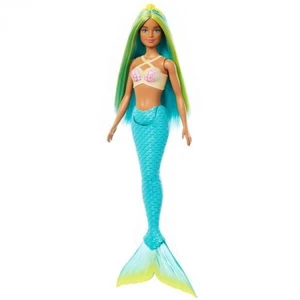 Barbie Mermaid Doll with Blue And Yellow Hair, Turquoise Tail & Headband Accessory Barbie Mermaid Doll with Blue And Yellow Hair, Turquoise Tail & Headband Accessory