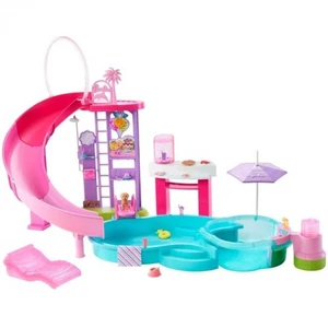 Barbie Dream Pool Playset With Slide & Hot Tub Barbie Dream Pool Playset With Slide & Hot Tub