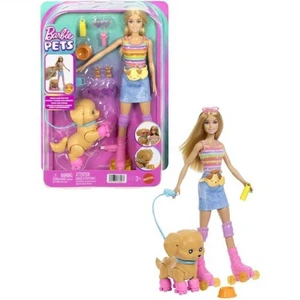 Barbie Pets Skate & Run Pup Blonde Doll with Puppy Barbie Pets Skate & Run Pup Blonde Doll with Puppy